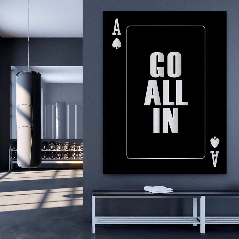 Go All In - Silver Canvas