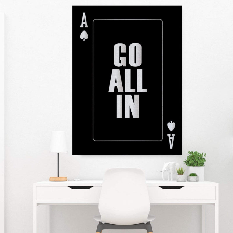 Go All In - Silver Canvas