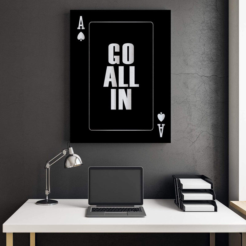 Go All In - Silver Canvas