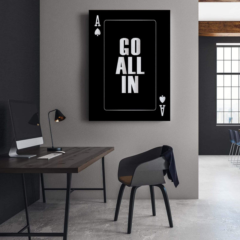 Go All In - Silver Canvas