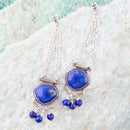 Go West Blue Lapis and Sterling Silver Drop Earrings