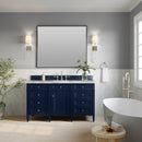 James Martin Brittany 60" Single Bathroom Vanity, Victory Blue