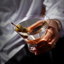 Raye Heavy Base Crystal Stemless Martini Glasses Set of 2 by Viski