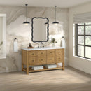 James Martin Breckenridge 60" Single Bathroom Vanity, Light Natural Oak