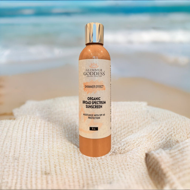 Goddess Glow Shimmer Suntan Lotion SPF 40 - Reef-Safe Radiance