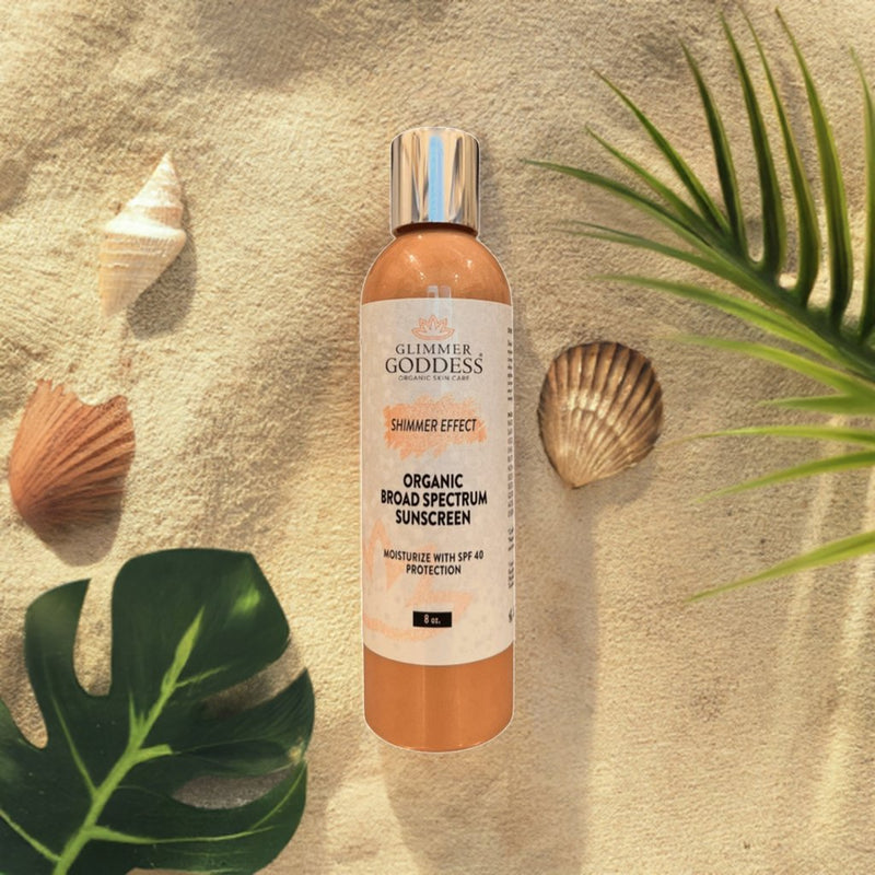 Goddess Glow Shimmer Suntan Lotion SPF 40 - Reef-Safe Radiance