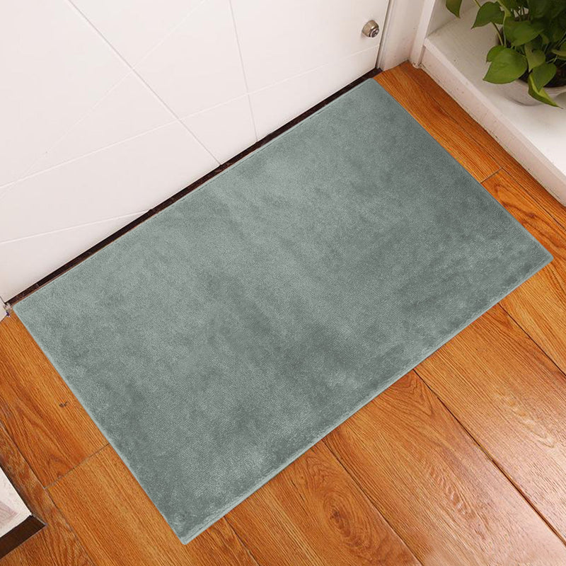 Sussex Home, Landing Rug, Slip Resistant Indoor Carpets Includes Adhesive Tape  2' x 3'-Solid Collection |Teal