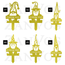 Gnome Monogram Plant Markers