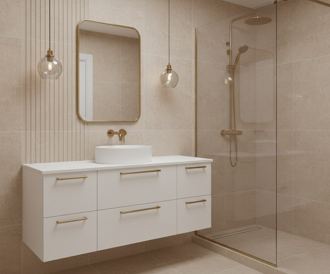 Rectangular Gold Brass Mirror -  unlacquered Brass Frame Mirror