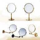GobekUsa Adjustable Wall Mounted Cosmetic Mirror 1X/3X Magnification 2-Face Bathroom Mirror