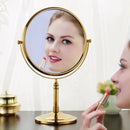 GobekUsa Adjustable Wall Mounted Cosmetic Mirror 1X/3X Magnification 2-Face Bathroom Mirror