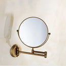 GobekUsa Adjustable Wall Mounted Cosmetic Mirror 1X/3X Magnification 2-Face Bathroom Mirror