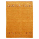 Gold And Blue Modern Design Hand Loomed Wool Area Rug