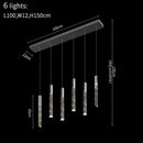 GobekUsa Crystal LED Chandelier: Stylish Staircase & Living Room Lighting