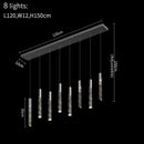 GobekUsa Crystal LED Chandelier: Stylish Staircase & Living Room Lighting