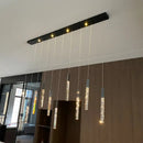 GobekUsa Crystal LED Chandelier: Stylish Staircase & Living Room Lighting