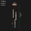 GobekUsa Crystal LED Chandelier: Stylish Staircase & Living Room Lighting