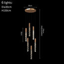 GobekUsa Crystal LED Chandelier: Stylish Staircase & Living Room Lighting