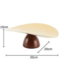 GobekUsa Gold Plated Wooden Fruit Bowl Tray Set for Home Kitchen and Restaurants