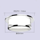 Gold and frosted crystal led ceiling lamp for living room by Decorbites