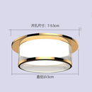 Gold and frosted crystal led ceiling lamp for living room by Decorbites
