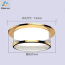 Gold and frosted crystal led ceiling lamp for living room by Decorbites