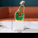 GobekUsa Gold-plated Apple/Pear Alloy Ornaments for Living Room Desk Decoration