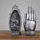 GobekUsa Buddha Hands Sculptures Monk Figurine Tathagata Yoga Home Decoration Ornament