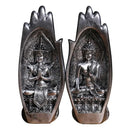 GobekUsa Buddha Hands Sculptures Monk Figurine Tathagata Yoga Home Decoration Ornament