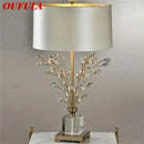 GobekUsa Crystal Branch LED Desk Lamp for Home Bedroom