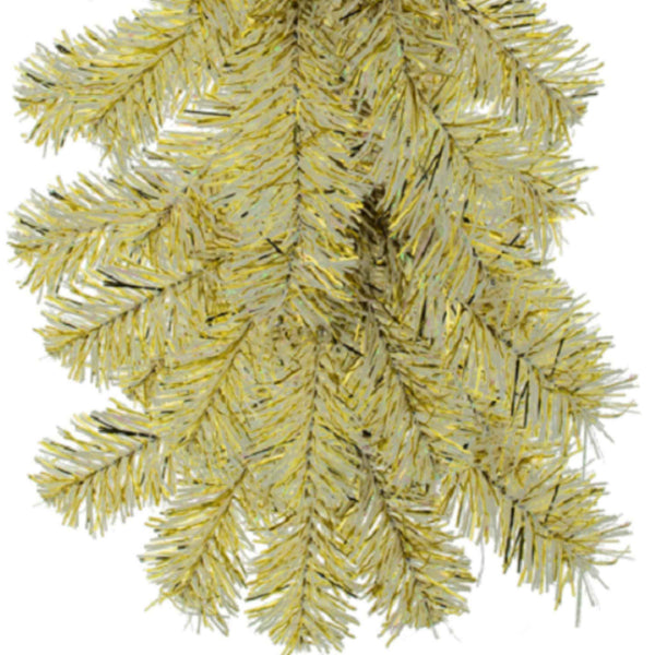 Gold & Silver Tinsel Christmas Garland, photo 2 of 4