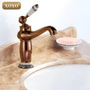 GobekUsa Bathroom Basin Faucet Deck Mounted Hot Cold Mixer 50045GT