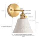 GobekUsa Ceramic LED Wall Sconce Light with Pull Chain Switch