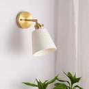 GobekUsa Ceramic LED Wall Sconce Light with Pull Chain Switch
