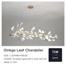 GobekUsa Ginkgo Ceramic Chandelier: Luxury Pendant Lights for Dining & Living Room