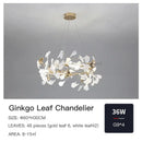 GobekUsa Ginkgo Ceramic Chandelier: Luxury Pendant Lights for Dining & Living Room