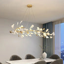 GobekUsa Ginkgo Ceramic Chandelier: Luxury Pendant Lights for Dining & Living Room