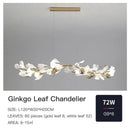 GobekUsa Ginkgo Ceramic Chandelier: Luxury Pendant Lights for Dining & Living Room
