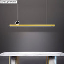 GobekUsa Gold Bar Pendant LED Island Light Fixture - Stylish Minimalist Design, 39"/47" Wide