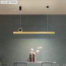 GobekUsa Gold Bar Pendant LED Island Light Fixture - Stylish Minimalist Design, 39"/47" Wide