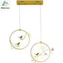 GobekUsa Bird LED Chandelier for Bedroom Dining Room.