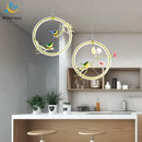 GobekUsa Bird LED Chandelier for Bedroom Dining Room.