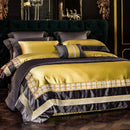 GobekUsa 200S Embroidery Egyptian Cotton Bedding Set: Queen King Linens, Sheet Duvet Pillowcase