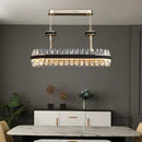 GobekUsa Crystal Oval Chandelier Lighting for Dinning Room