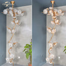 GobekUsa Branch Glass Chandelier LED Lights for Living Room Dining Staircase Villa