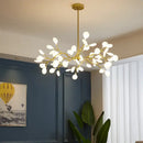 GobekUsa Branch Shape Firefly Ceiling Chandelier G4 Led Lighting Indoor Hanging Lamp