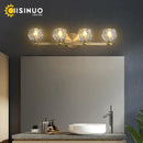 GobekUsa Gold Solid Copper Crystal Vanity Light Fixtures for Bathroom and Bedroom