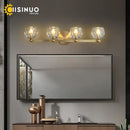 GobekUsa Gold Solid Copper Crystal Vanity Light Fixtures for Bathroom and Bedroom