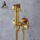 GobekUsa Bidet Faucet Wall Brass Handheld Hygienic Shower Head Sprayer Tap