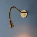 GobekUsa Aluminum LED Gooseneck Wall Sconce for Bedroom Spotlight Reading Light